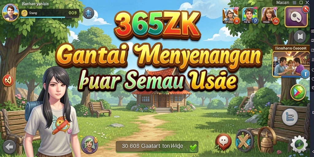 Tangkapan layar gameplay yang menunjukkan keseruan 365ZK.