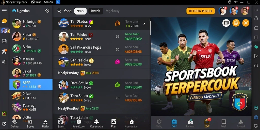 Tampilan antarmuka utama 99RP dengan berbagai pilihan taruhan.