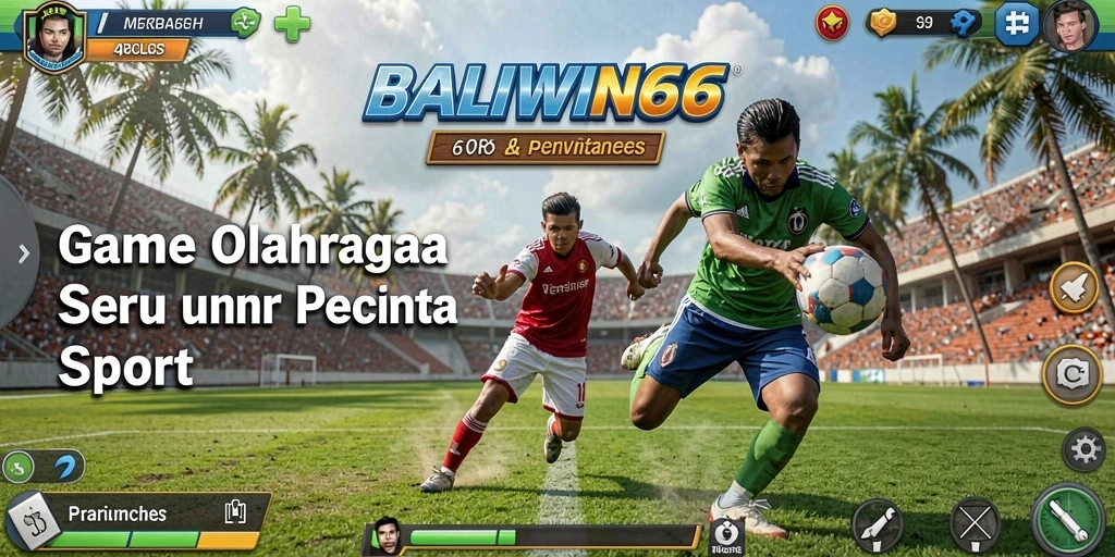 Screenshot utama BALIWIN66 menampilkan aksi seru dalam permainan olahraga.