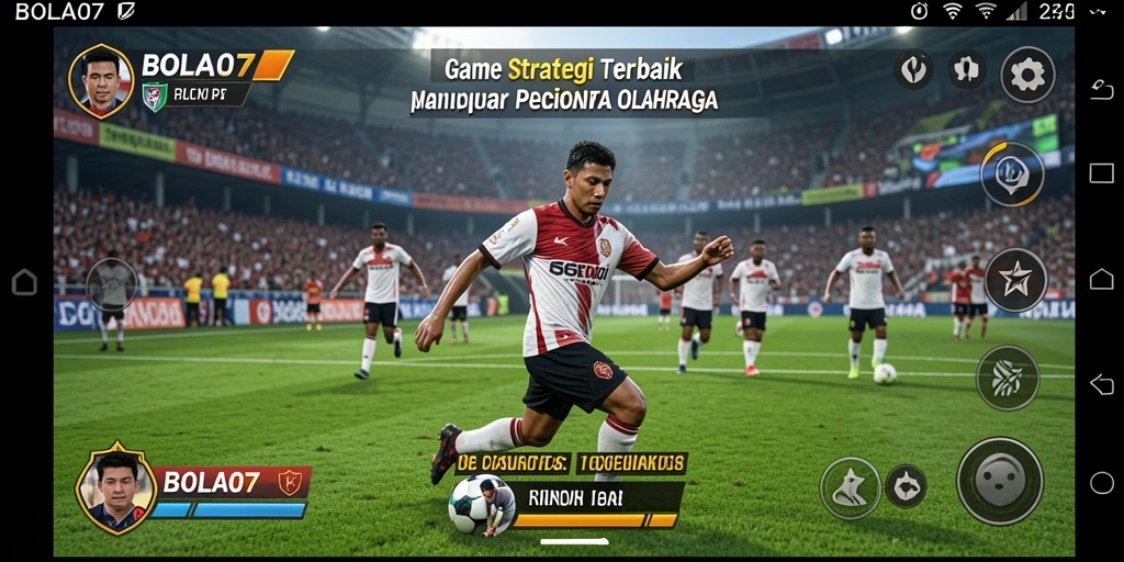 Tampilan gameplay BOLA07 yang menegangkan dan strategi di lapangan.