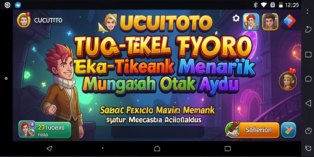Tampilan gameplay CUCUTOTO yang menantang dan seru.