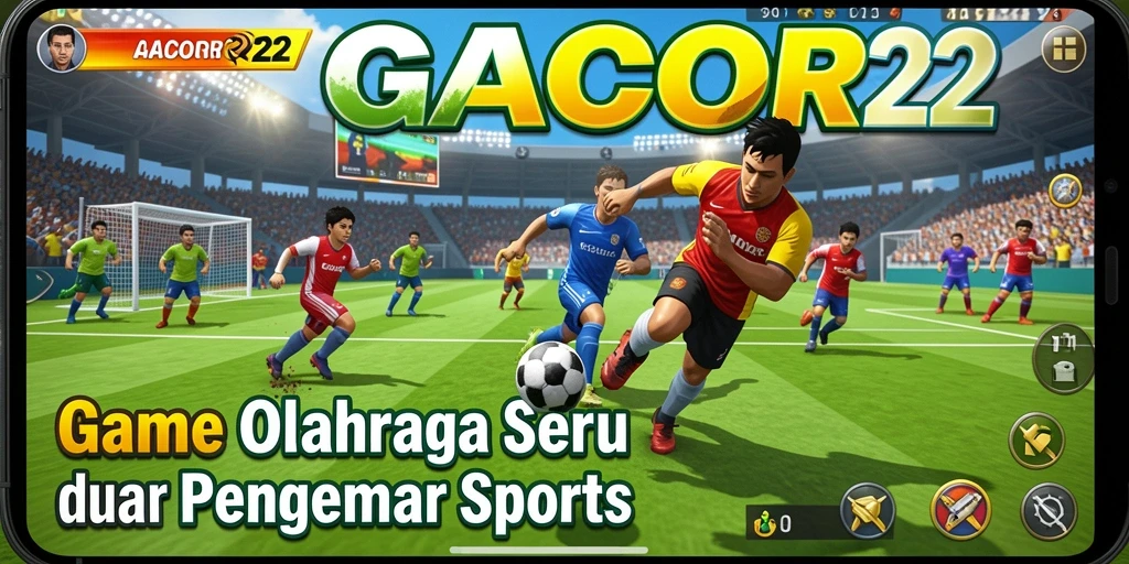 Screenshot gameplay GACOR22 menampilkan aksi seru dalam pertandingan olahraga.