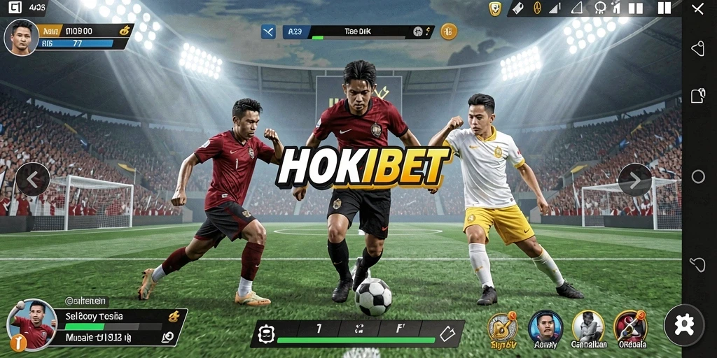 Tampilan gameplay HOKIBET yang menarik di layar ponsel.