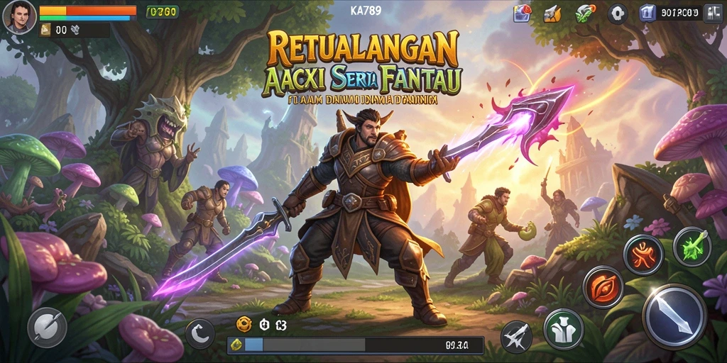 Tampilan gameplay seru dalam KA789 dengan aksi pertarungan fantastis.