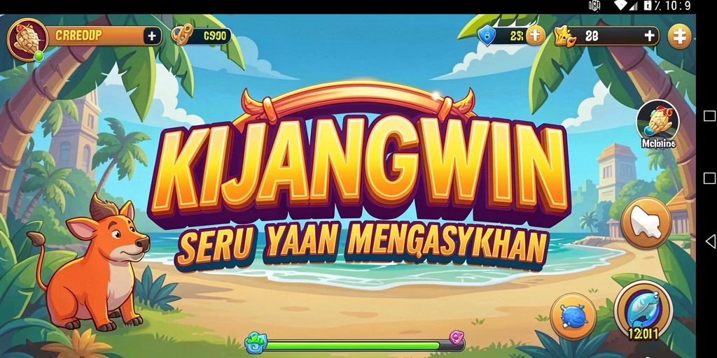 Tampilan gameplay seru dari KIJANGWIN dalam pengalaman Arcade.