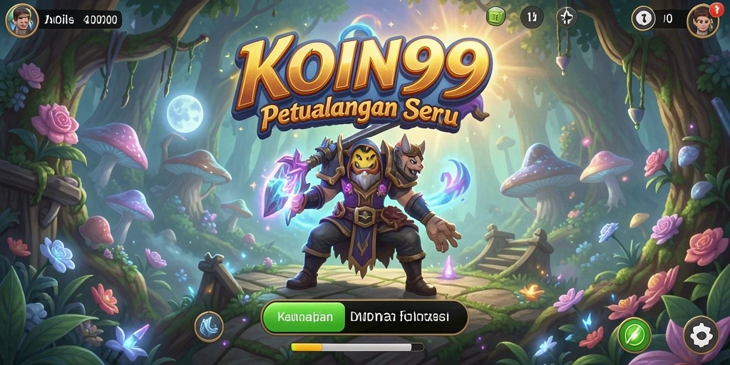 Tampilan gameplay KOIN99 yang penuh petualangan dan aksi.