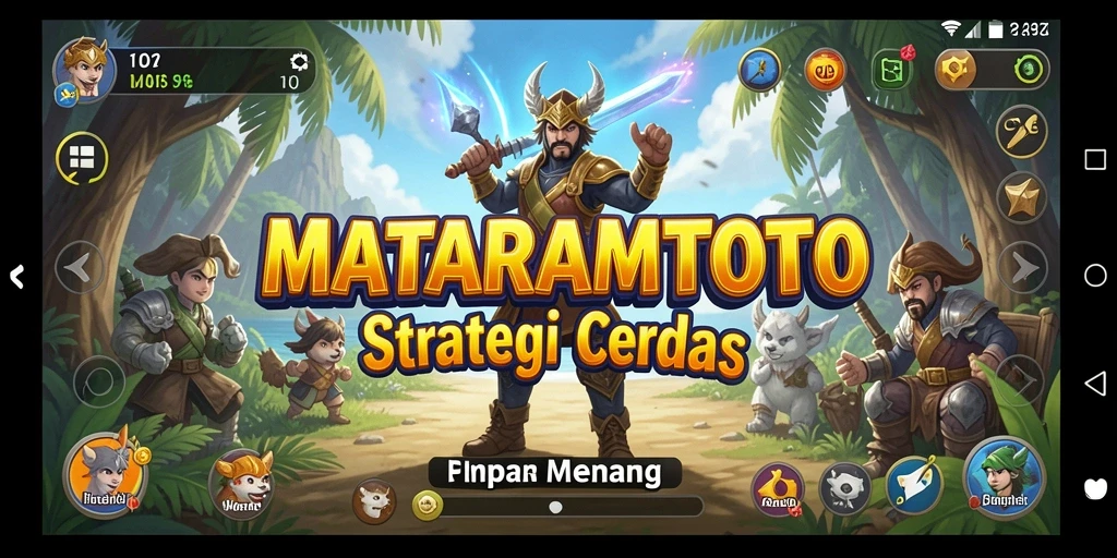 Tampilan gameplay strategis MATARAMTOTO yang menakjubkan.