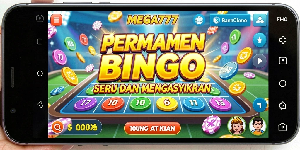 Screenshot gameplay Bingo yang seru dan interaktif di MEGA777.