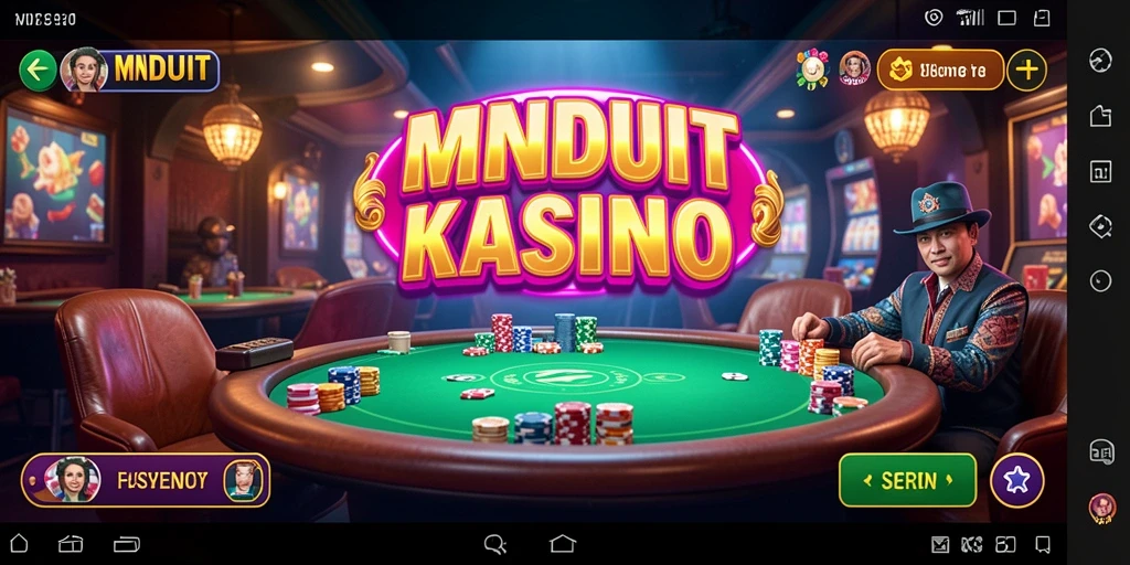 Tampilan gameplay MNDUIT yang menegangkan dan penuh aksi dari dunia kasino.