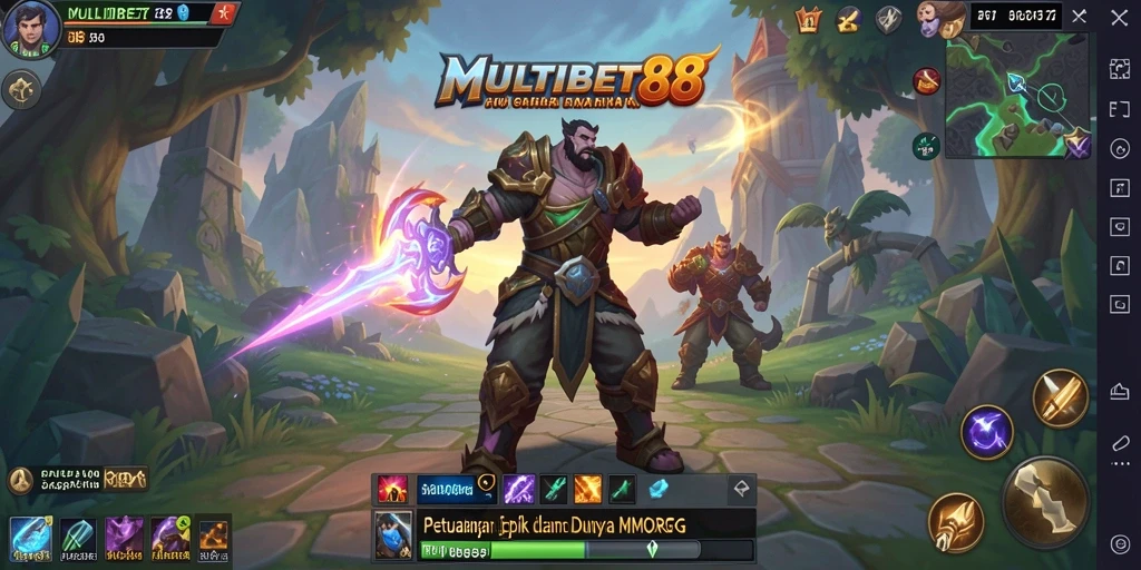 Screenshot utama MULTIBET88 menampilkan aksi seru dalam dunia MMORPG.