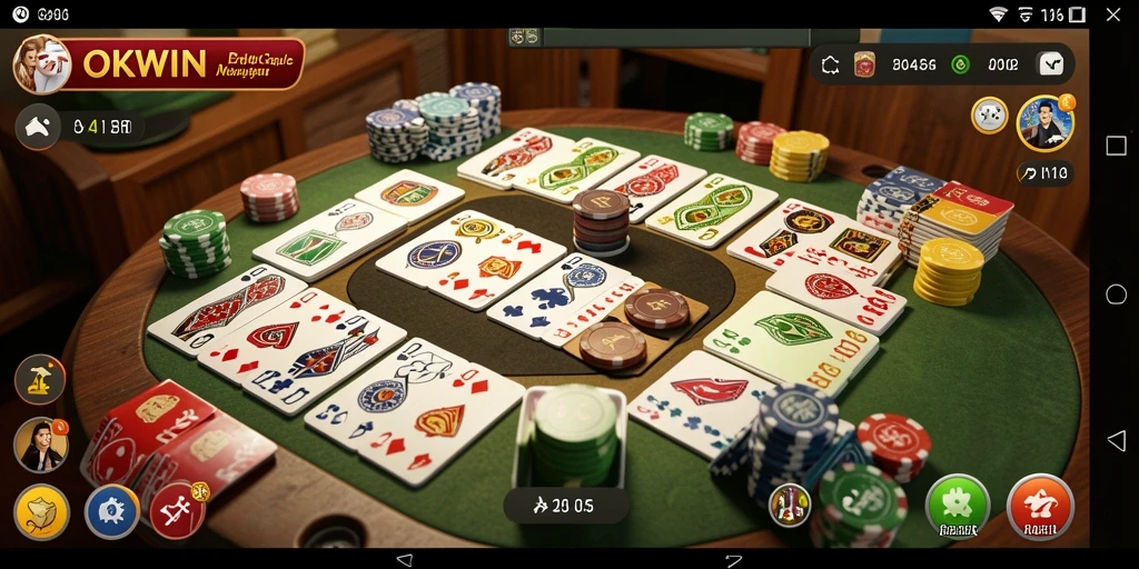 Tampilan screenshot gameplay Gaple di OKWIN.