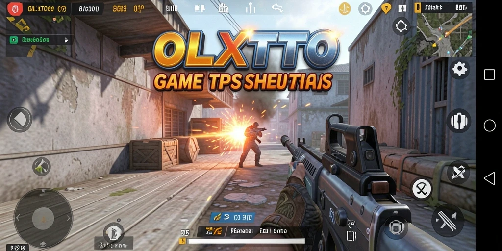 Screenshot menampilkan aksi intens di game TPS OLXTOTO.