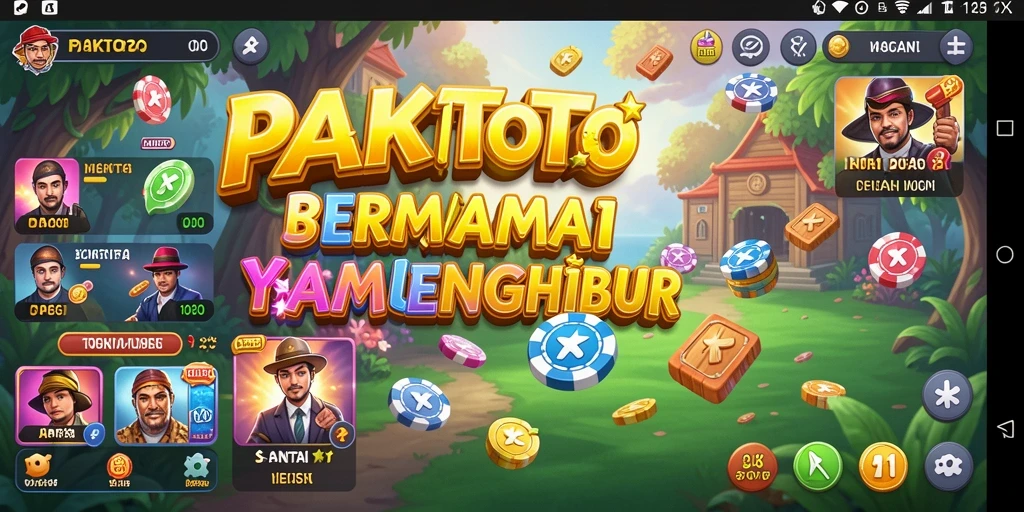 Screenshot PAKTOTO menampilkan gameplay yang ceria dan penuh warna.