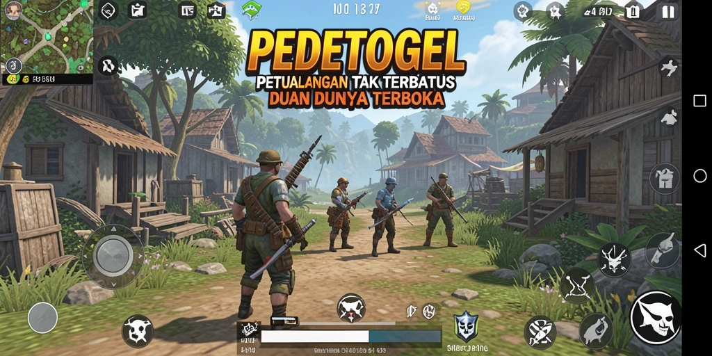 Tampilan gameplay seru di dunia Open World PEDETOGEL.