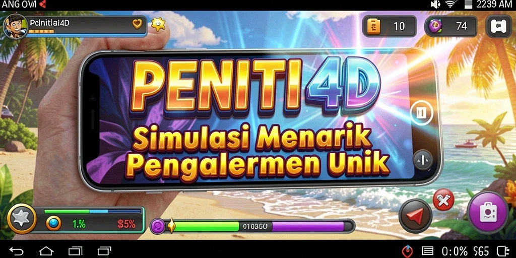 Tampilan gameplay menarik dari PENITI4D dengan elemen simulasi yang mendalam.