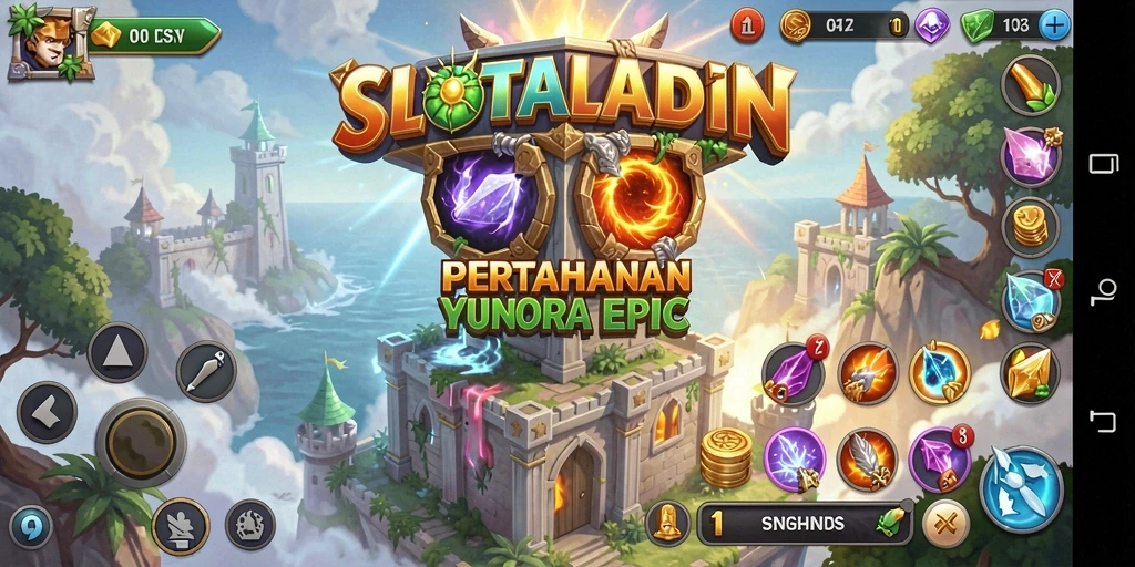 Gameplay menakjubkan SLOTALADIN dalam pertahanan menara.