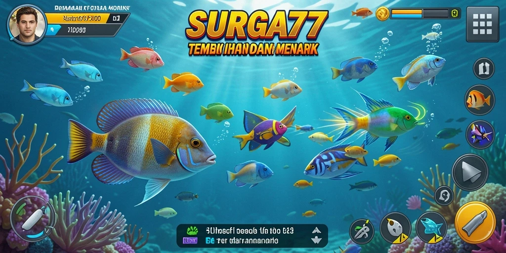 Tampilan menarik dari gameplay Tembak Ikan di SURGA77.