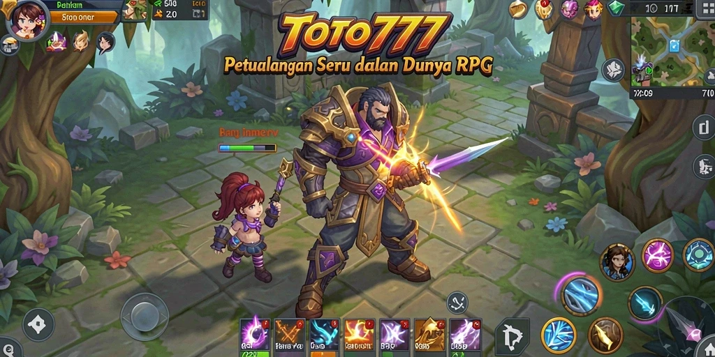 Tampak gameplay RPG yang mendebarkan di TOTO777.