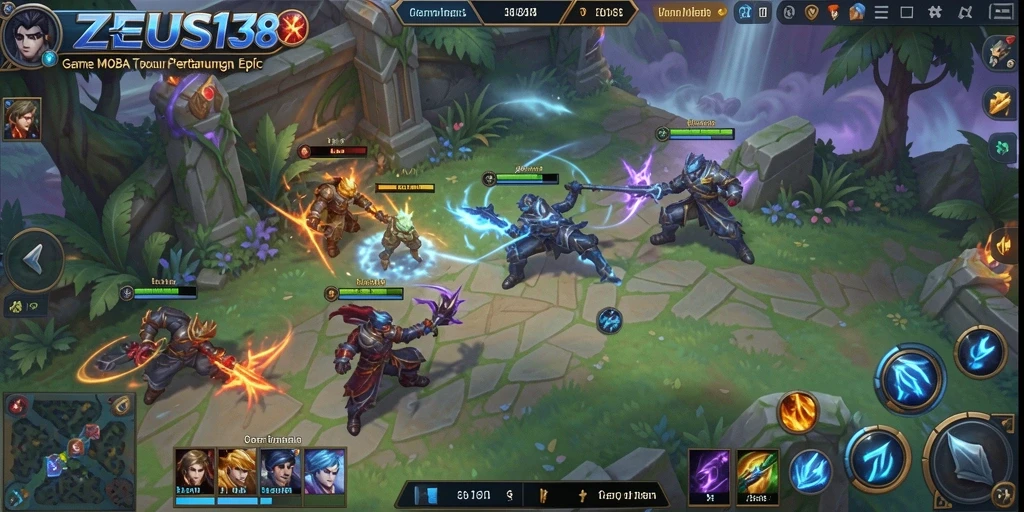 Tampilan gameplay seru di ZEUS138 dengan strategi tim yang cerdas.
